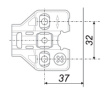 Планка с эксц. регул. для петель NEO с Н2 BOYARD H5012