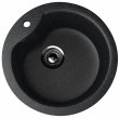 Мойка из искусственного камня U-102-308 черный Ulgran D=480мм
