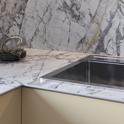 Стеновая панель Brazilian marble 8055/Sl Slotex 4200х600х10 мм