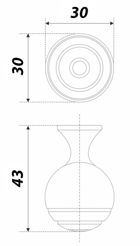 BOYARD.Ручка мебельная MOBY RC446ABL.4