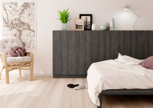 ЛДСП Блэквуд дуб глубокие поры Lamarty 2750х1830х16 мм
