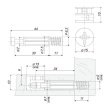 Эксцентрик 15х10мм, дюбель с резьбой 6,3x11мм BOYARD ST01/48/6/Zn/01