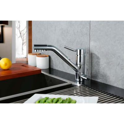 Смеситель для кухни Emar EC-3008 низкий излив хром