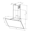 Кухонная вытяжка наклонная LEX META GS 600 WHITE