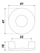 BOYARD.Ручка мебельная RS190CP.4/32