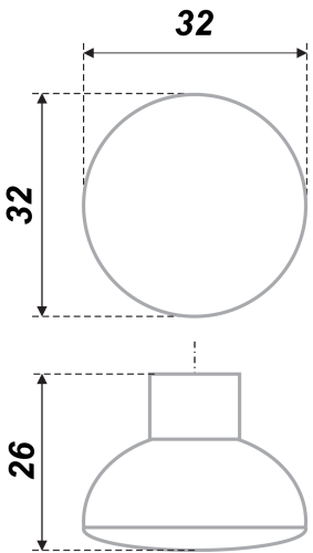 BOYARD.Ручка C1440 RC014CP.4