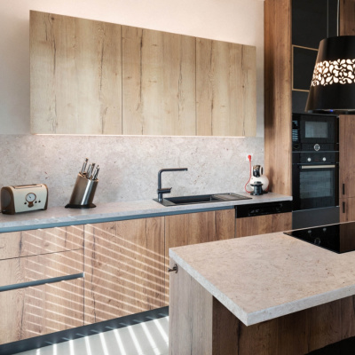 Столешница Creamy stone 8047/Sl Slotex 4200х600х40 мм