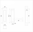BOYARD.Крючок мебельный FANTOM K100CP.12