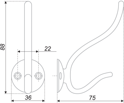 BOYARD.Крючок K0860 K208SC.6