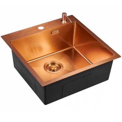 Мойка из нержавеющей стали Emar EMB-117A PVD Nano Coppery 500х500мм