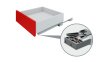 Направляющие скрытого монтажа с надвижным монтажом push BOYARD DB7776Zn/300