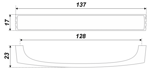 BOYARD.Ручка мебельная RS080SC.4/128