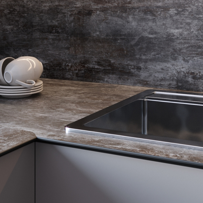 Стеновая панель Night oak 8073/Rw Slotex 4200х600х10 мм