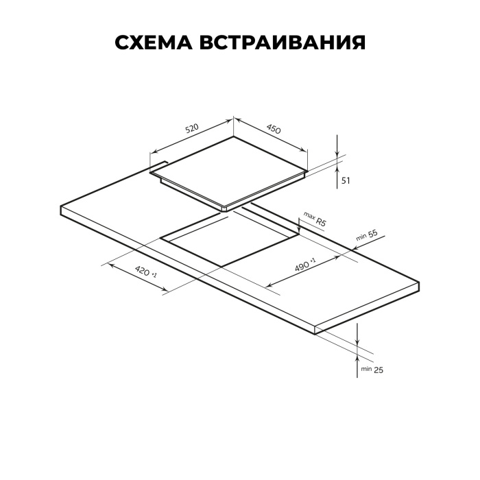 Электрическая варочная панель LEX EVH 4030 BL