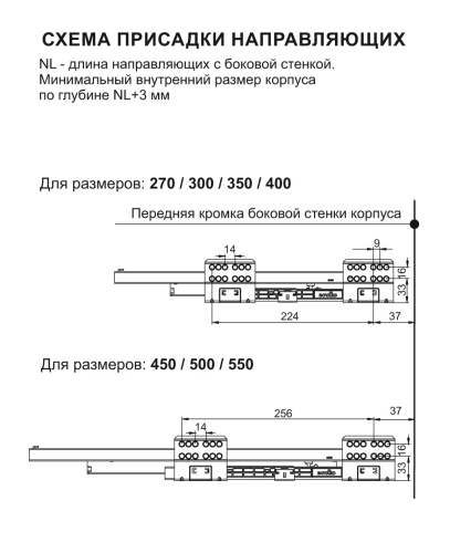 BOYARD.Комплект тонких боковых стенок для DB8181-средние SBDW12/GRPH/300