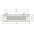 Решетка вентиляционная 245х60 мм антрацит светлый GTV KK-W60245-24
