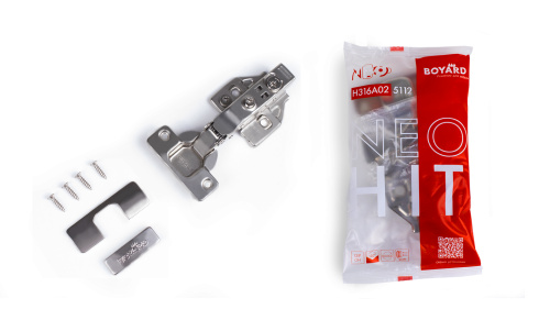 Петля мебельная накладная NEO HIT BOYARD H316A02/5112/17/H8CP/H7CP
