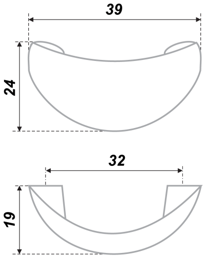 BOYARD.Ручка S0160/32 RS001SC.3/32