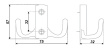 BOYARD.Крючок K0460 K204SC.6