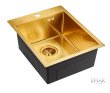 Мойка из нержавеющей стали Emar EMB-128A PVD Nano Golden 410х510мм