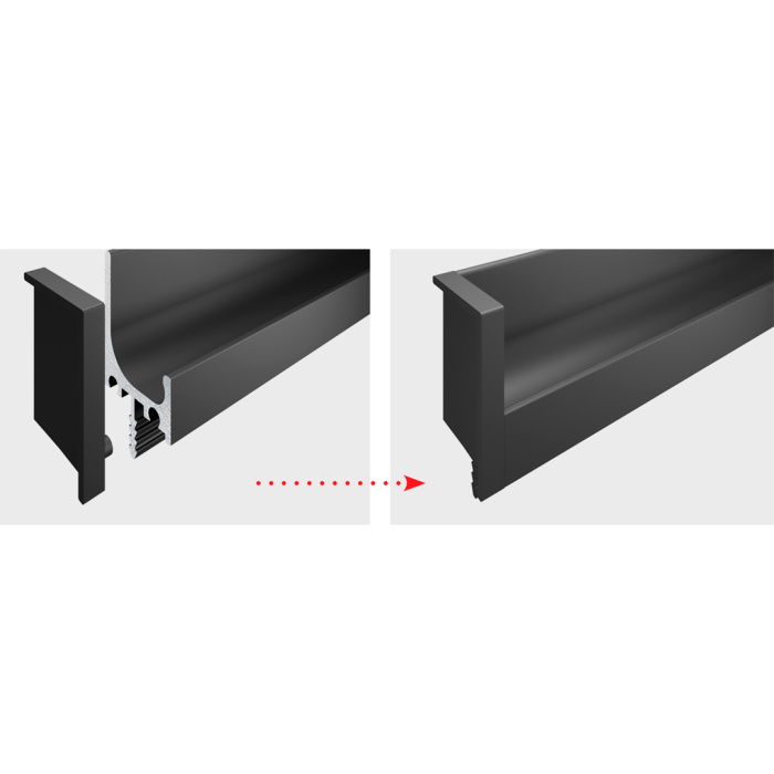Заглушки закрытые L-LINE BOYARD RZ103.02BL