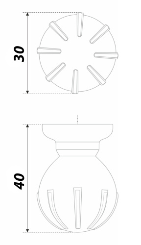 BOYARD.Ручка мебельная TILDA RC308MBSG.4