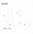 BOYARD.Крючок мебельный SOLO K101CP.7