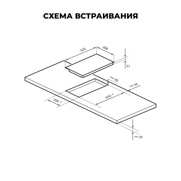 Электрическая варочная панель LEX EVH 320M BL