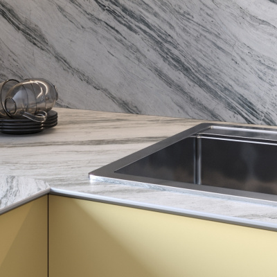 Стеновая панель Crystal marble 8040/Sl Slotex 4200х600х10 мм