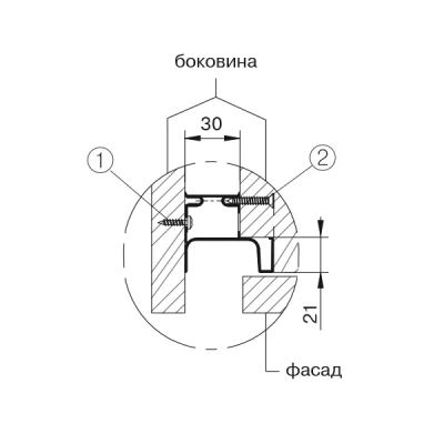 Ручка-профиль GOLA FIRMAX "L" Серебристый FRM9202