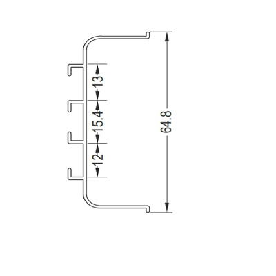 Ручка-профиль G-line "C" Матовый черный XGJB-4582.BLK.4200