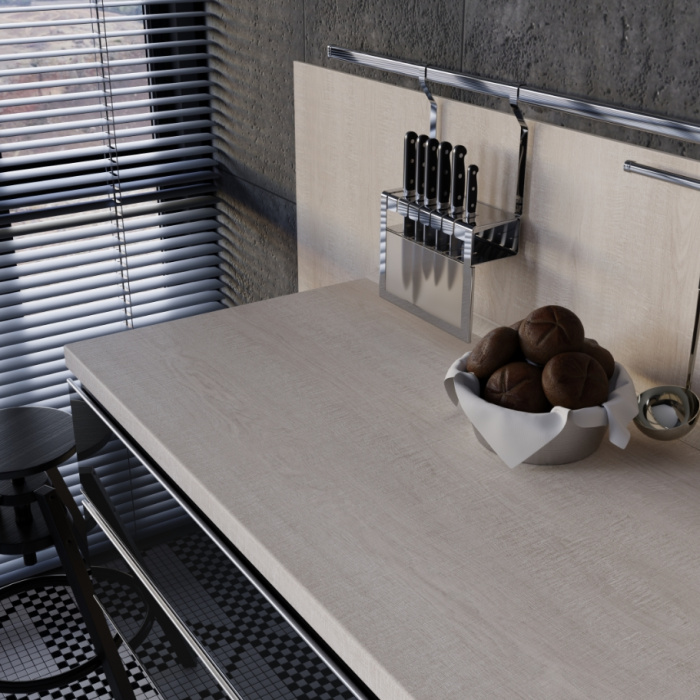 Столешница Sawbury oak light 7141/Sc Slotex 4200х600х40 мм
