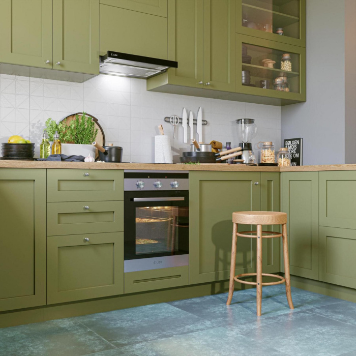 Кухонная вытяжка встраиваемая LEX HOGAN 600 BLACK