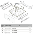 BOYARD.Поддон для столовых приборов, 730х480мм., серый PC01/GR/730x480