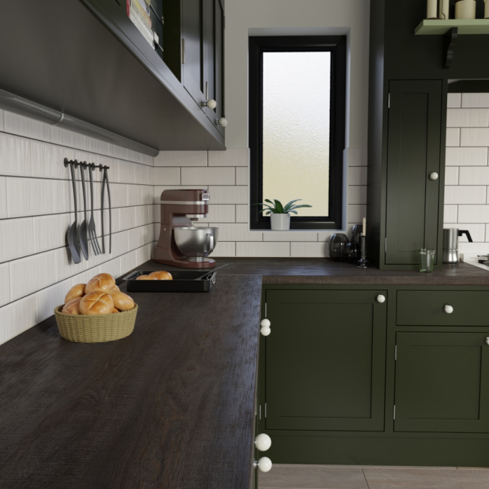 Столешница Sawbury oak dark 7142/Rw Slotex 4200х600х40 мм
