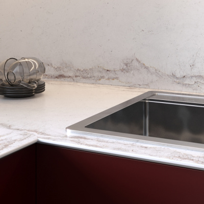Стеновая панель Frosty marble 8048/Sl Slotex 4200х600х10 мм