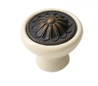 BOYARD.Ручка мебельная CERAMICA RC107AB.4/W