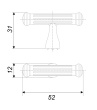 BOYARD.Ручка мебельная RIGATA 24525Z05201.09 RC531MAB.1
