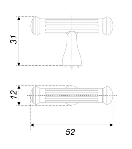 BOYARD.Ручка мебельная RIGATA 24525Z05201.09 RC531MAB.1
