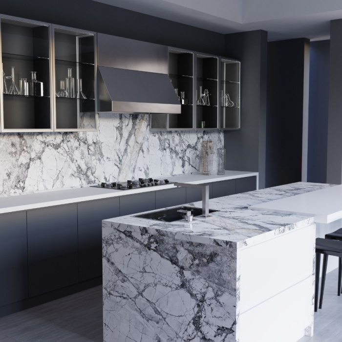 Столешница Brazilian marble 8055/Sl Slotex 4200х600х40 мм
