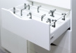 BOYARD.Продольный рейлинг, цвет белый, 350мм SBR06/W/350