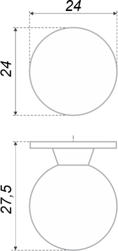 BOYARD.Ручка C0660 RC006SC.4