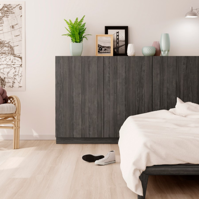ЛДСП Блэквуд дуб глубокие поры Lamarty 2750х1830х16 мм