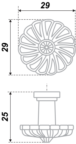 BOYARD.Ручка мебельная RC409BSN.4