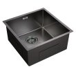 Мойка из нержавеющей стали Emar EMB-112 PVD Nano Dark 450х450мм