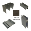 Комплект х4 двери венге матовый без в/п 3950мм Futurum
