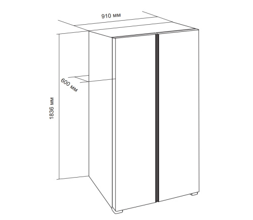 Холодильник LEX LSB530WHID WIND