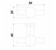 Ручка мебельная ANCHOR BOYARD RC089TFL.1