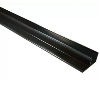 Планка для стеновой панели угловая СКИФ черный 600x4мм 1020/600Ч