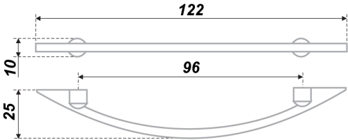 BOYARD.Ручка S0460/96 RS004SC.3/96